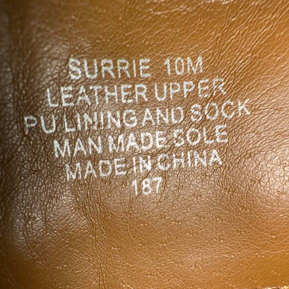 Steve Madden Surrie Brown Suede Leather Studden Ankle Fringe Moccasin Sandals - Picture 8 of 9